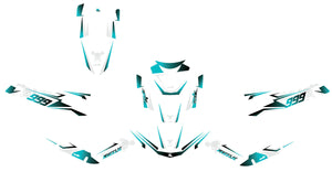 Kit déco 50cc MBK Booster / Yamaha BW's 2004-2018 Light cold | autocollants moto | personnalisation 50cc | armysctv