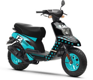 Kit déco 50cc MBK Booster / Yamaha BW's 2004-2018 Crosspower | autocollants moto | personnalisation 50cc | armysctv
