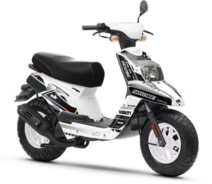 Kit déco 50cc MBK Booster / Yamaha BW's 2004-2018 Droid | autocollants moto | personnalisation 50cc | armysctv