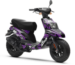 Kit déco 50cc MBK Booster / Yamaha BW's 2004-2018 Frost | autocollants moto | personnalisation 50cc | armysctv