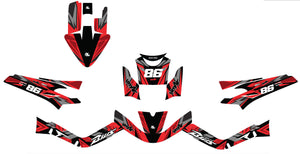 Kit déco 50cc MBK Booster / Yamaha BW's 2004-2018 Frost | autocollants moto | personnalisation 50cc | armysctv