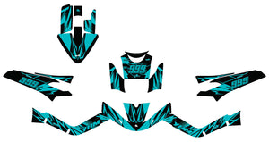 Kit déco 50cc MBK Booster / Yamaha BW's 2004-2018 Huitième | autocollants moto | personnalisation 50cc | armysctv