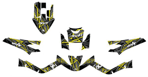 Kit déco 50cc MBK Booster / Yamaha BW's 2004-2018 Redrum | autocollants moto | personnalisation 50cc | armysctv