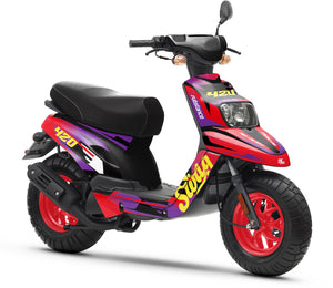 Kit déco 50cc MBK Booster / Yamaha BW's 2004-2018 Blast | autocollants moto | personnalisation 50cc | armysctv