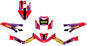 Kit déco 50cc MBK Booster / Yamaha BW's 2004-2018 Blast | autocollants moto | personnalisation 50cc | armysctv