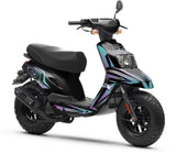 Kit déco 50cc MBK Booster / Yamaha BW's 2004-2018 Lys | autocollants moto | personnalisation 50cc | armysctv