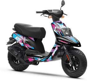 Kit déco 50cc MBK Booster / Yamaha BW's 2004-2018 MX Sky | autocollants moto | personnalisation 50cc | armysctv