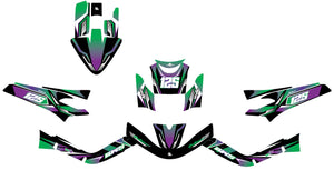 Kit déco 50cc MBK Booster / Yamaha BW's 2004-2018 MX Sky | autocollants moto | personnalisation 50cc | armysctv