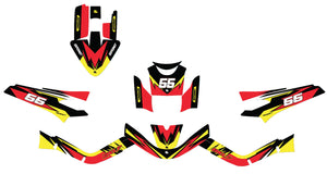 Kit déco 50cc MBK Booster / Yamaha BW's 2004-2018 Stream | autocollants moto | personnalisation 50cc | armysctv