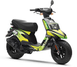 Kit déco 50cc MBK Booster / Yamaha BW's 2004-2018 Yoshi | autocollants moto | personnalisation 50cc | armysctv