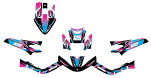 Kit déco 50cc MBK Booster / Yamaha BW's 2004-2018 MX Sky | autocollants moto | personnalisation 50cc | armysctv