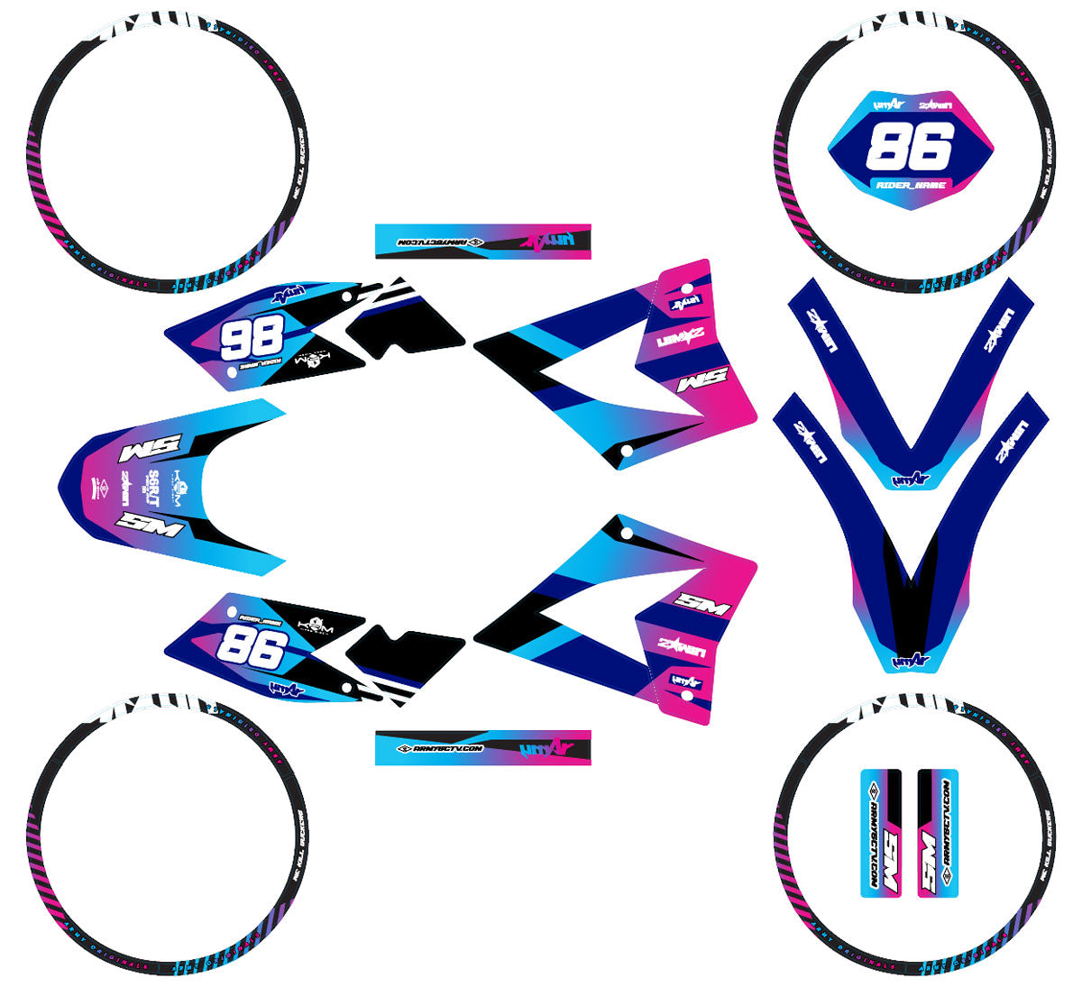 Kit déco 50cc CPI SMX 2005-2015 Blast