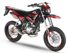 Kit pegatinas 50cc CPI SMX 2005-2015 Cutvector en moto supermotard con diseños dinámicos en vinilo.