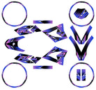 Dekor kit 50cc CPI SMX 2005-2015 Message Star für Motorrad mit dynamischem Design aus Vinyl.