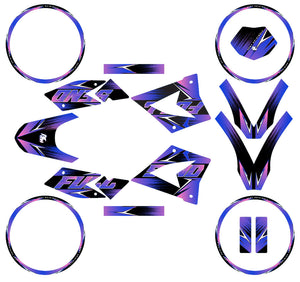 Kit déco 50cc CPI SMX 2005-2015 Message Star pour moto avec design dynamique en vinyle.