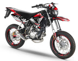 Kit déco 50cc CPI SMX 2005-2015 Illuzion sur moto supermotard avec design graphique moderne.