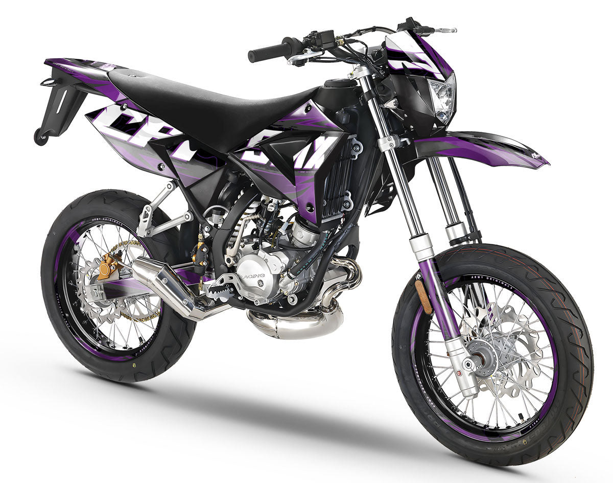 Dekor kit 50cc CPI SMX 2005-2015 Magix – Motorrad Supermotard mit modernem Grafikdesign aus hochwertigem Vinyl.
