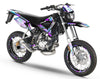 Dekor kit 50cc CPI SMX 2005-2015 MX Sky auf einem stilvollen Motorrad mit modernem und dynamischem Design.