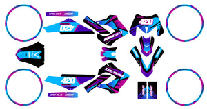 Kit déco Derbi Senda Victoria Bull 50cc 2003-2010 Artisse | autocollants moto | personnalisation 50cc | armysctv