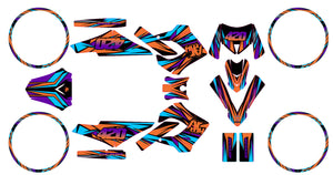 Kit déco Derbi Senda Victoria Bull 50cc 2003-2010 Electrify | autocollants moto | personnalisation 50cc | armysctv