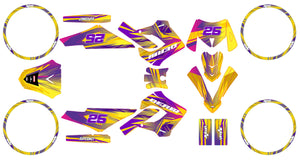 Kit déco Derbi Senda Victoria Bull 50cc 2003-2010 Flamer | autocollants moto | personnalisation 50cc | armysctv