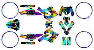 Kit déco Derbi Senda Victoria Bull 50cc 2003-2010 Fourtwenty | autocollants moto | personnalisation 50cc | armysctv