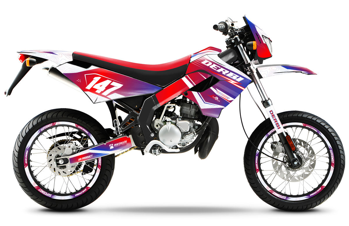Derbi Runko Kit Déco 50cc Derbi Senda Victoria Bull France – Fierté Nationale et ...