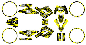 Kit déco Derbi Senda Victoria Bull 50cc 2003-2010 Huitième | autocollants moto | personnalisation 50cc | armysctv