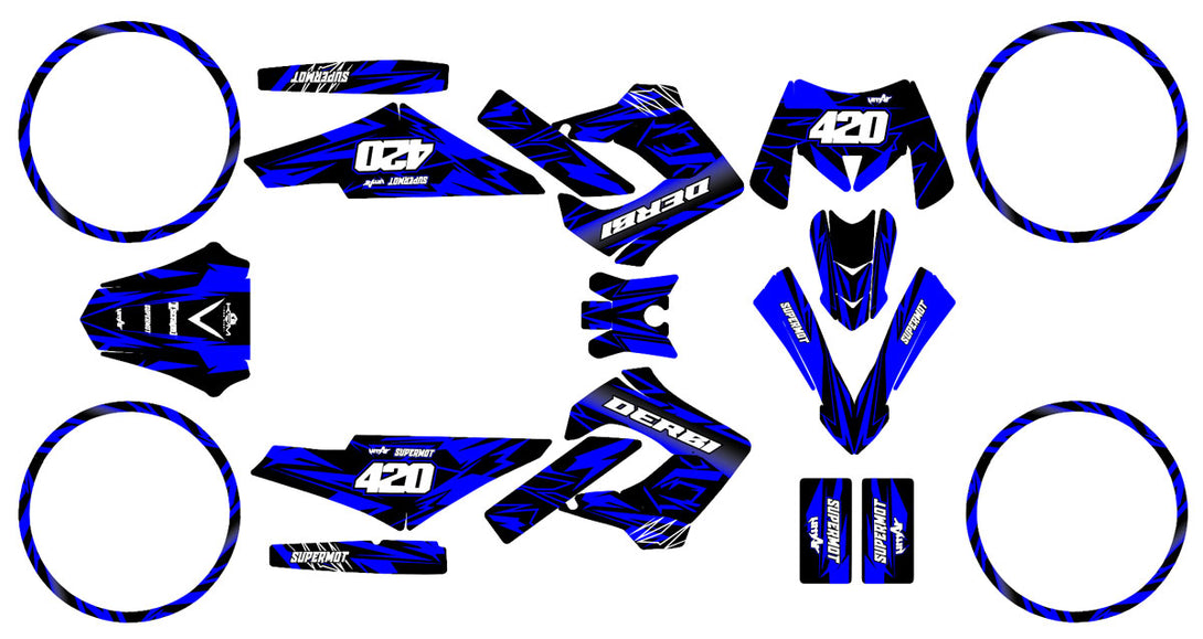 Kit déco 50cc Derbi Senda Victoria Bull - Tun'r 2003-2010 Huitième