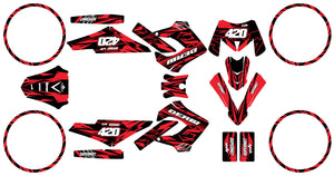 Kit déco Derbi Senda Victoria Bull 50cc 2003-2010 Huitième | autocollants moto | personnalisation 50cc | armysctv