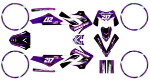 Kit déco 50cc Derbi Senda Victoria Bull 50cc 2003-2010 Lilaks | autocollants moto | personnalisation 50cc | armysctv