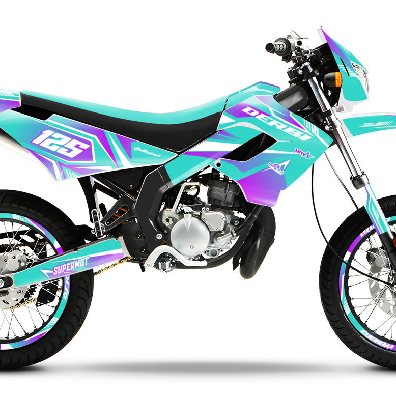 Kit de pegatinas 50cc Derbi Senda Victoria Bull - Tun'r 2003-2010 MX Sky