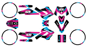 Kit déco 50cc Derbi Senda Victoria Bull 50cc 2003-2010 Stream | autocollants moto | personnalisation 50cc | armysctv