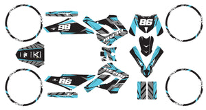 Kit déco Derbi Senda Victoria Bull 50cc 2003-2010 Frost | autocollants moto | personnalisation 50cc | armysctv