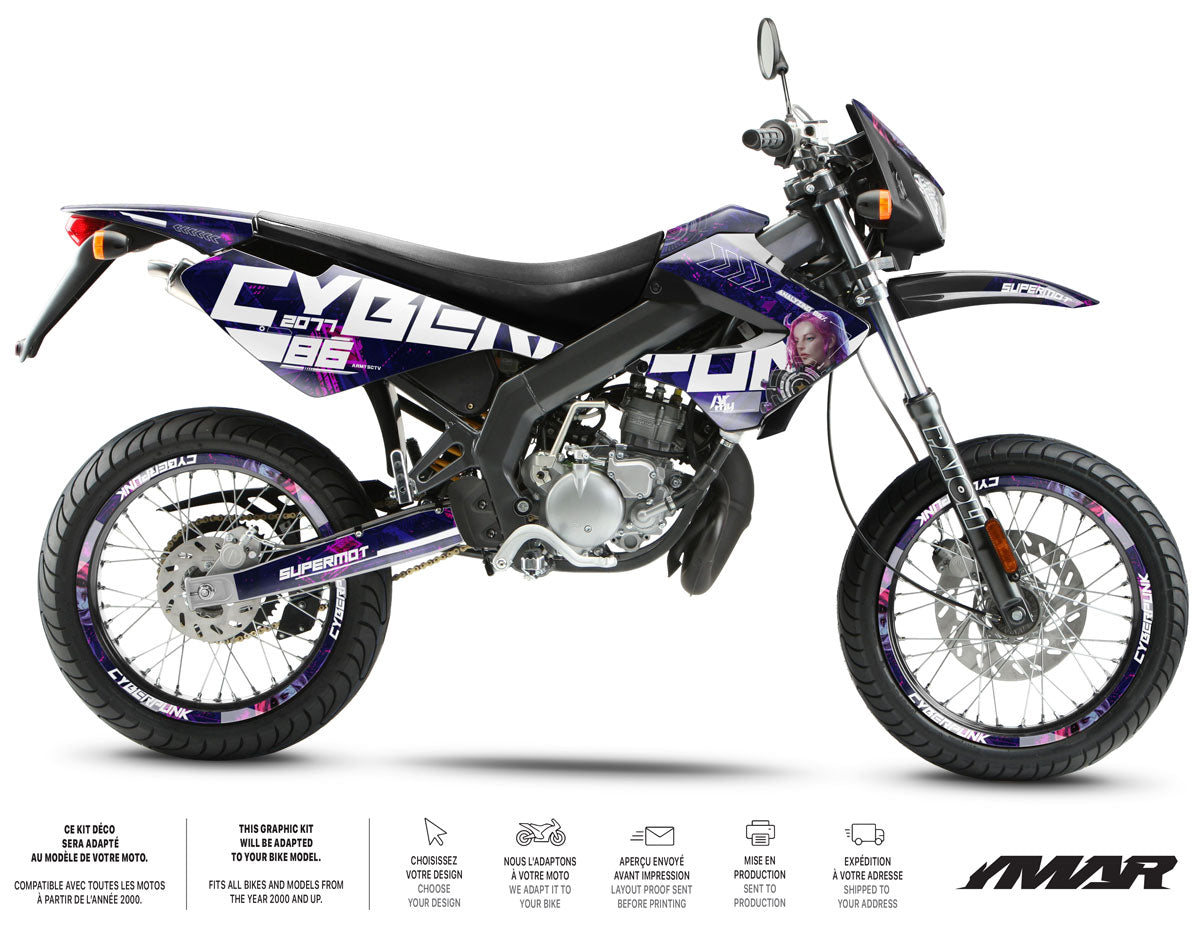 Kit déco 50cc Derbi Senda xtreme 2006-2010 Cyborg