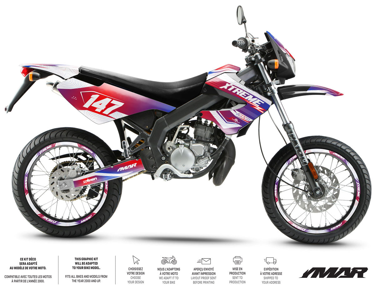 Kit déco 50cc Derbi Senda xtreme 2006-2010 France