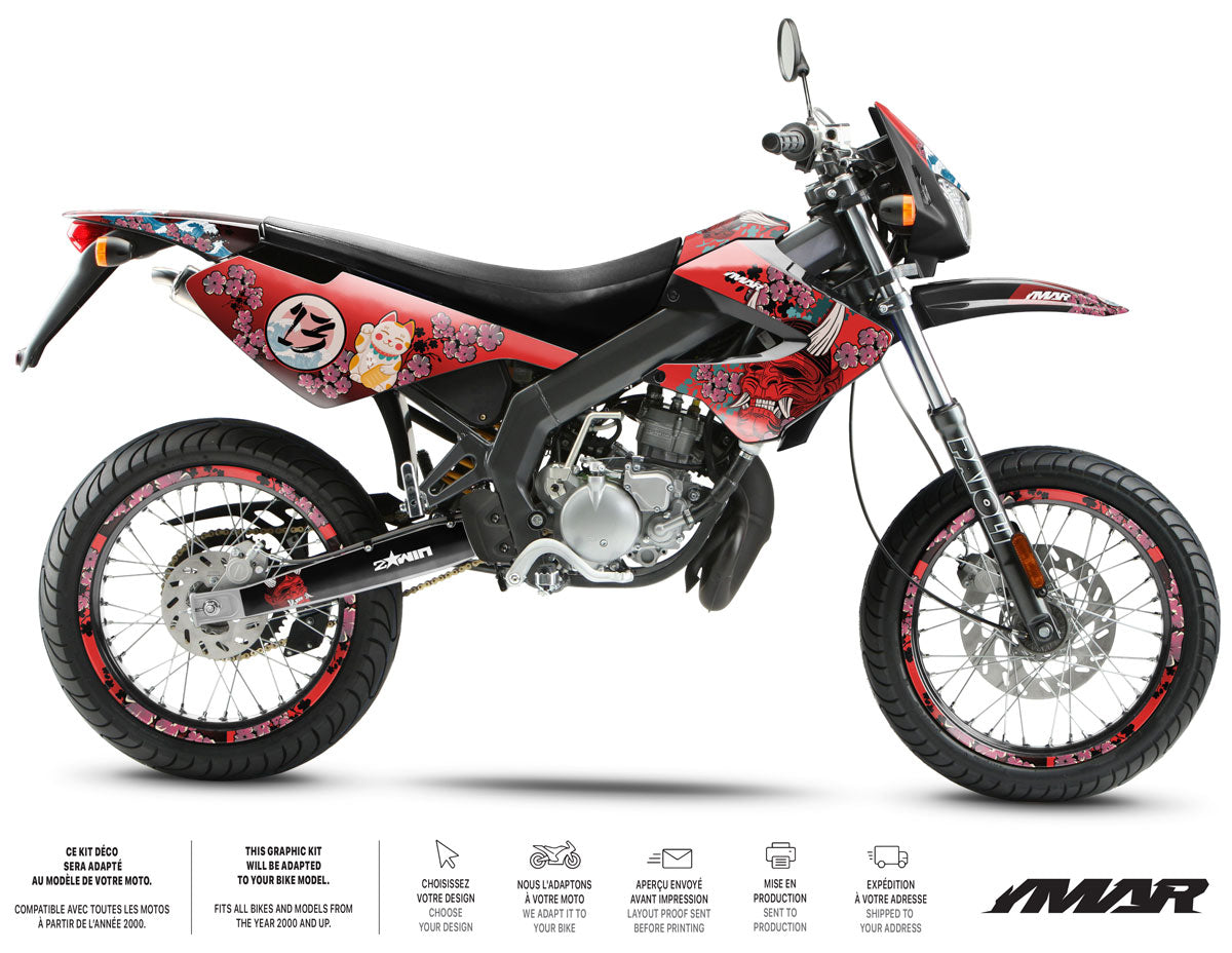 Kit déco 50cc Derbi Senda xtreme 2006-2010 Arigato