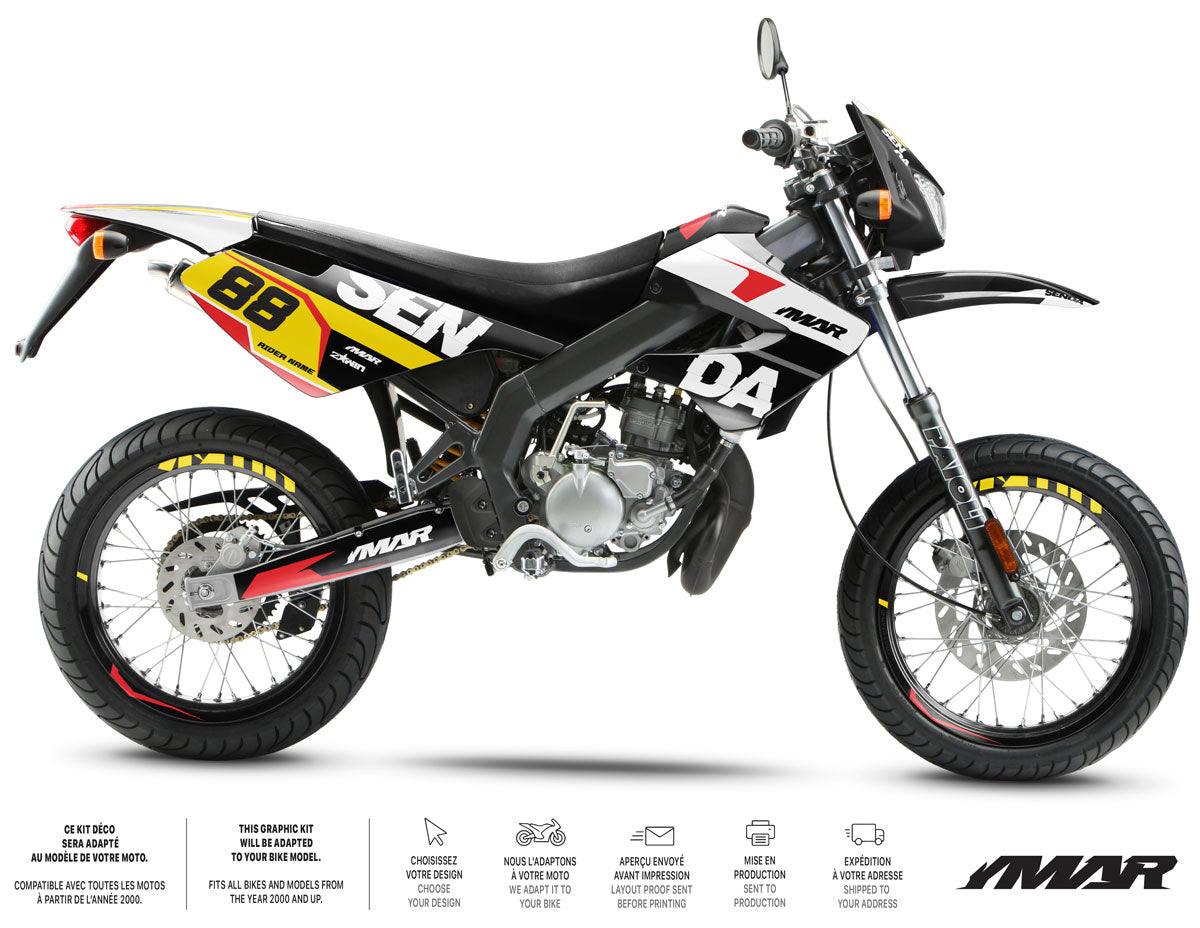 Kit pegatinas 50cc Derbi Senda xtreme 2006-2010 Army Kainam