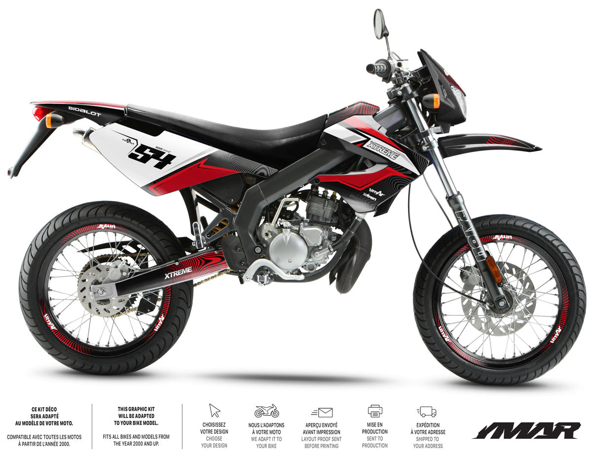 Kit déco 50cc Derbi Senda xtreme 2006-2010 Orion