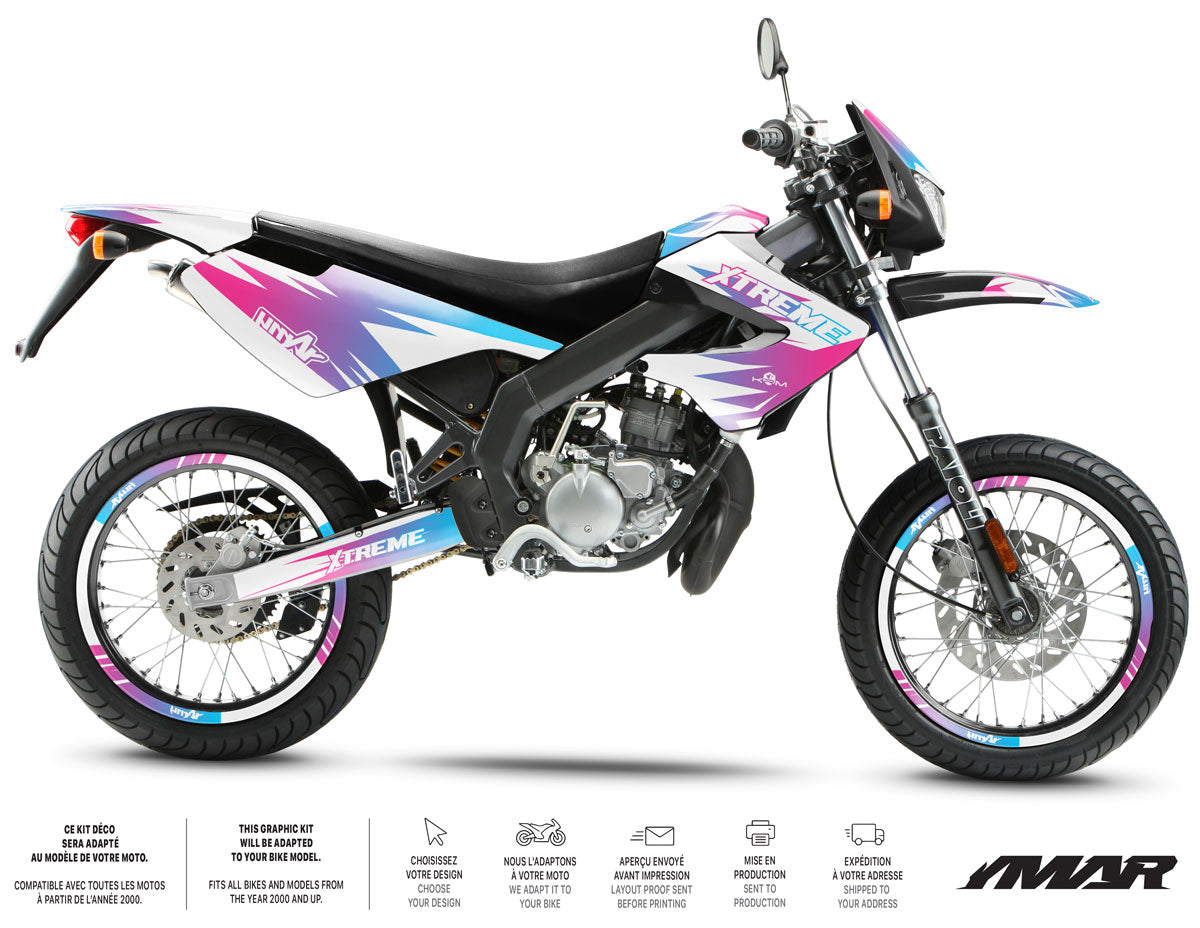 Kit déco 50cc Derbi Senda xtreme 2006-2010 X-Fast