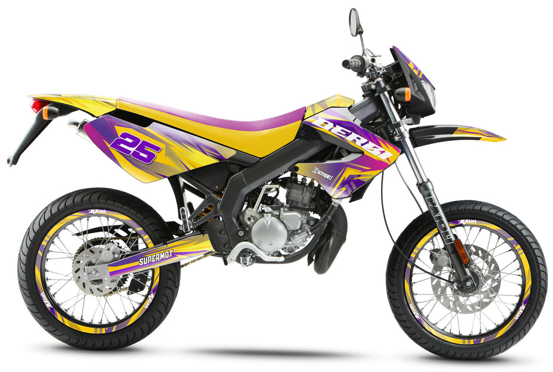 Kit déco 50cc Derbi Senda xtreme 2006-2010 Flamer