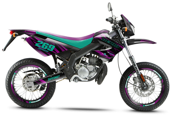 Kit déco 50cc Derbi Senda xtreme 2006-2010 Purple Rain