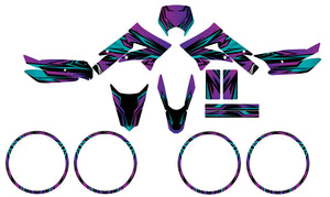 Kit déco Derbi Senda xtreme 50cc 2011-2017 All Inn | autocollants moto | personnalisation 50cc | armysctv