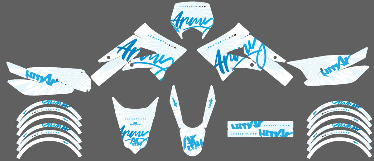 Kit pegatinas 50cc Derbi Senda xtreme 2011-2017 Army Fans