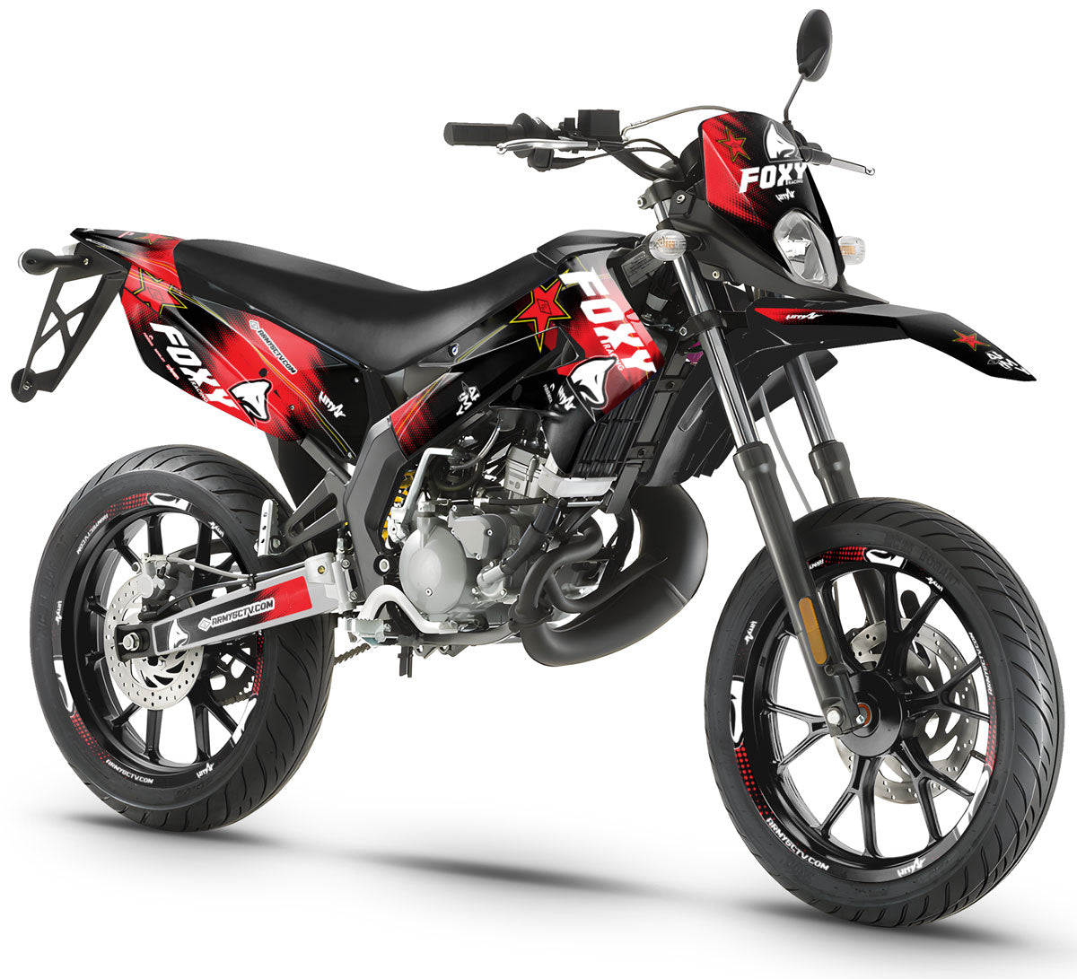 Kit pegatinas 50cc Derbi Senda xtreme 2011-2017 Army Fox