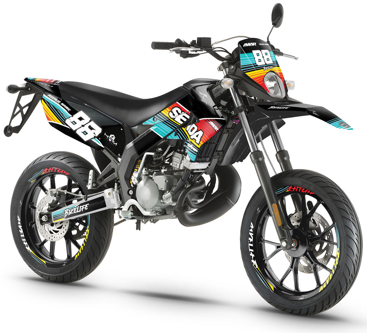 Kit pegatinas 50cc Derbi Senda xtreme 2011-2017 Army Bikelife