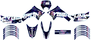 Kit déco Derbi Senda xtreme 50cc 2011-2017 Cyborg | autocollants moto | personnalisation 50cc | armysctv