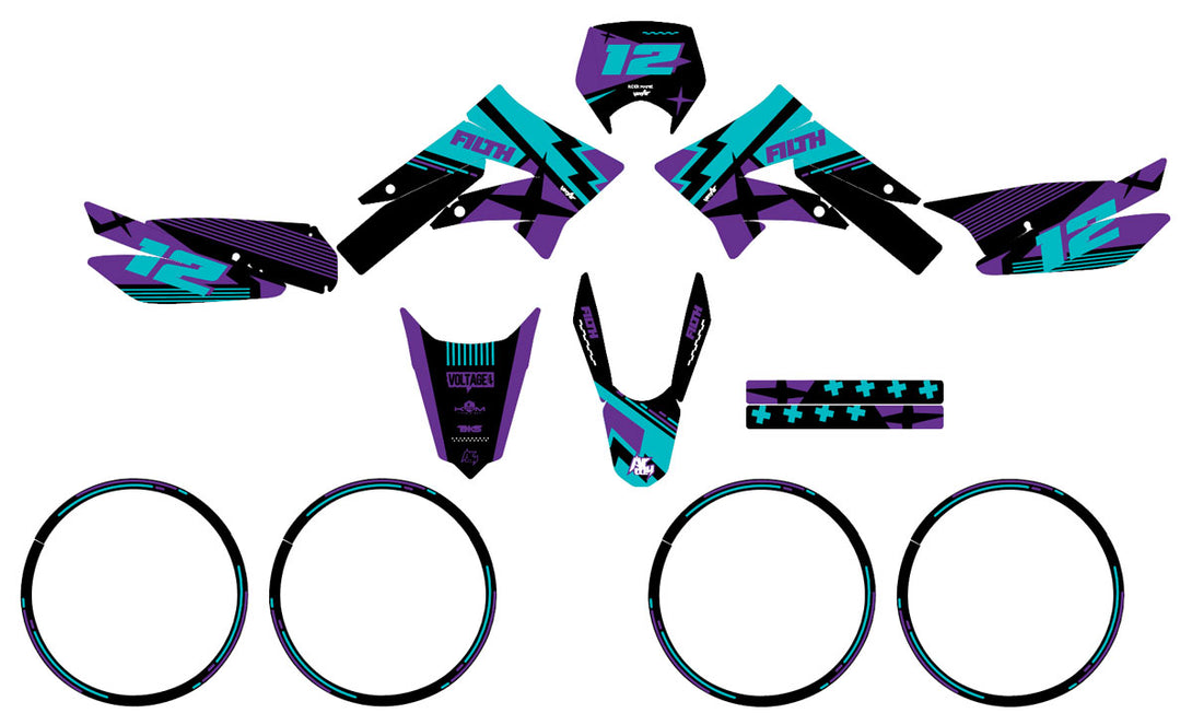 Kit déco 50cc Derbi Senda xtreme 2011-2017 Filth