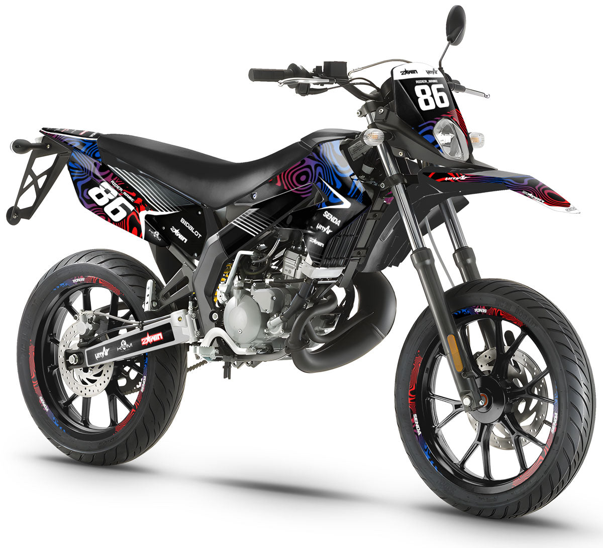 Kit pegatinas 50cc Derbi Senda xtreme 2011-2017 Army Fluid