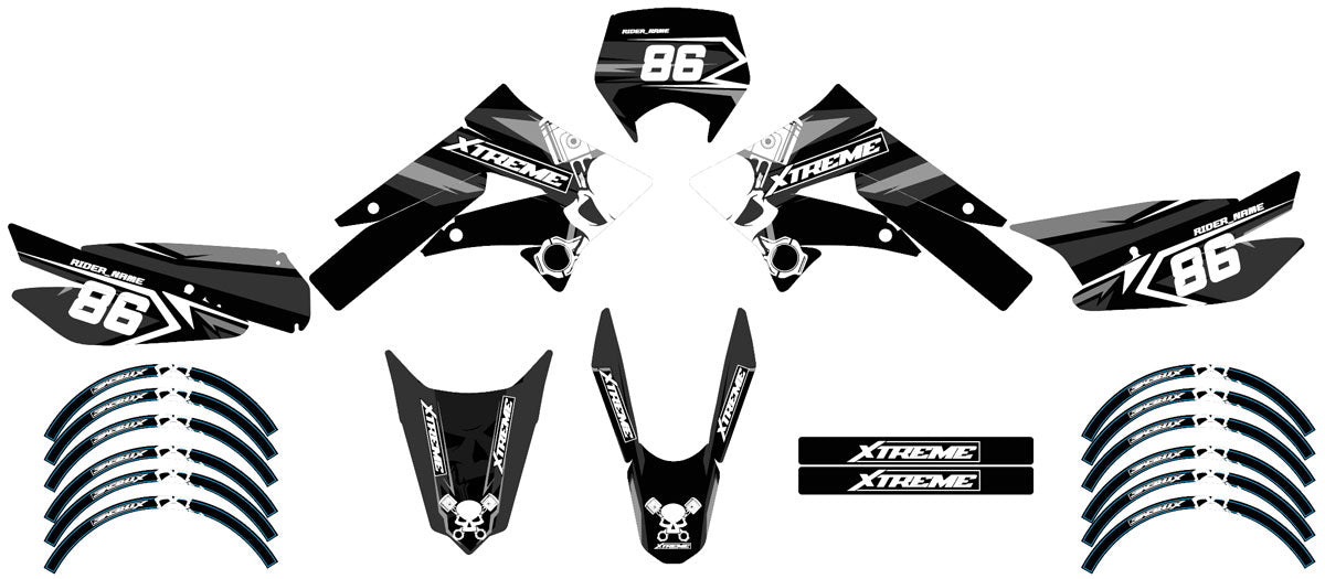 Kit pegatinas 50cc Derbi Senda xtreme 2011-2017 Grenz